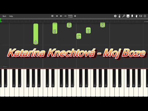Katarína Knechtová - Moj Boze - Piano tutoriál