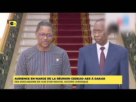 Audience en marge de la réunion CEDEAO-AES à DAKAR : des discussions en vue d'un nouvel accord juridique