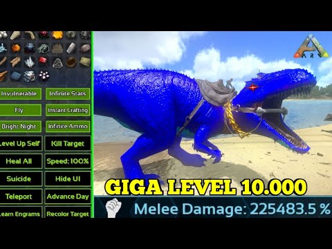 Ark mobile ||Taming Giga level 10,000 (domando giga lvl 10.000