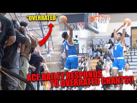 Ace Bailey Responds To OVERRATED CHANTS IN RIVALRY GAME!! | McEACHERN VS MARIETTA FULL GAME