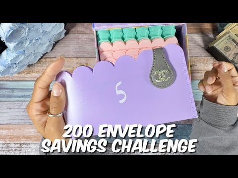 200 ENVELOPE SAVINGS CHALLENGE | CASH STUFFING | CASH ENVELOPE | @roseforever_ny | SMALL BUSINESS