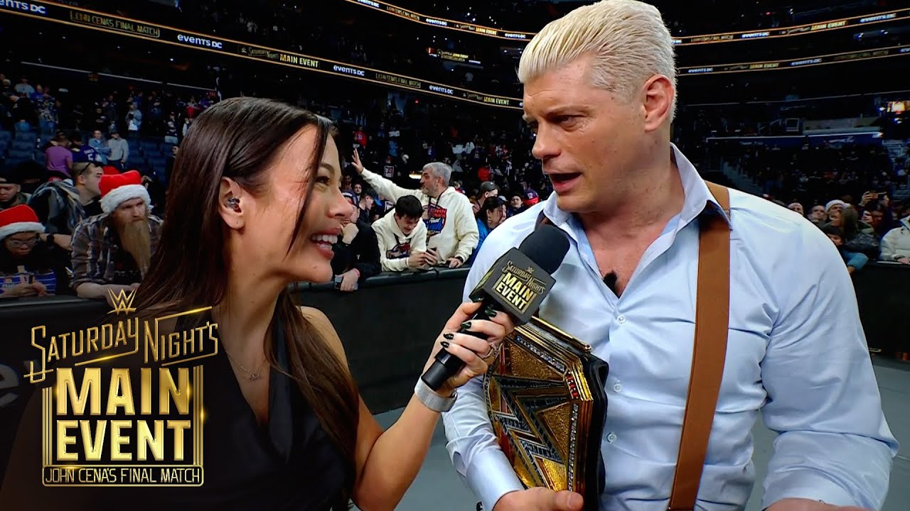 Cody Rhodes' emotional response to Cena's final match: Saturday Night's Main Event, Dec. 13, 2025