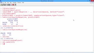 5.2.12 An Introduction to Text Analytics - Video 7: Predicting Sentiment