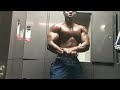 Muscle god flexing and chest bouncing