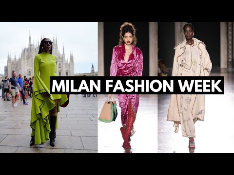 VLOG: MILAN FASHION WEEK SS24 💃🏾 | Fashion shows, back stage at fashion shows, Milan street style