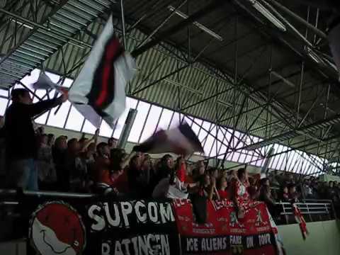 Ratinger Ice Aliens Fans in Frankfurt 23.10.2011