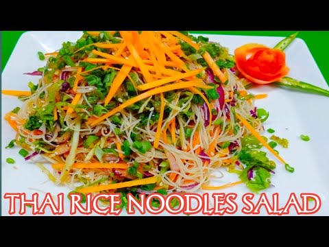 Thai Rice Noodles Recipe !!Thai Rice Noodles !! How To Make Rice Noodle Salad