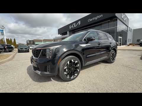 2025 Kia Sorento in Black for sale at Clarington Kia in Bowmanville, ON