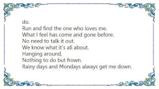 Emmy Rossum - Rainy Days and Mondays Lyrics