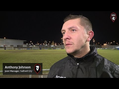 Darlington 1883 3-2 Salford City - Anthony Johnson post-match interview 01.03.16