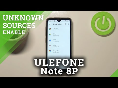 Enable Unknown Sources - Security Setting on ULEFONE Note 8P