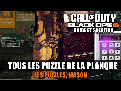 Call Of Duty Black Ops 6 : Solution de Tous les PUZZLES & ÉNIGMES de la Planque 🏆 Les puzzles, Mason