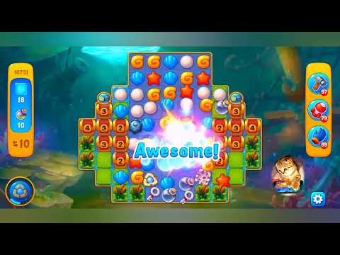 фишдом 2022  #  10731 уровень - прохождение без бустеров # Fishdom,   10731  level - no Boosters.