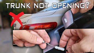 Here is why your trunk not Opening from inside / How to repair trunk cable without removing