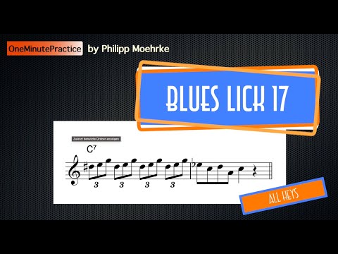 OneMinutePractice - Blues Piano Lick 17