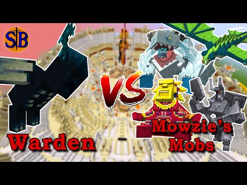 Warden  vs Mowzie's Mobs | Minecraft Mob Battle