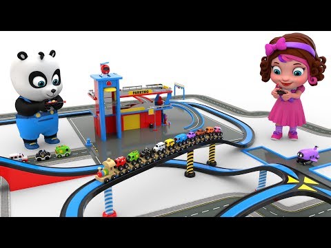 Pinky and Panda Fun Play with Preschool Toy Train