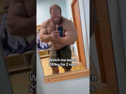 It was the same day where I benched 300kg for 1 rep, and 310kg. #benchpress #strongman #powerlifting