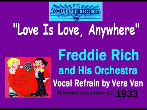 "Love Is Love, Anywhere"  Freddie Rich and His Orchestra 1933
