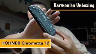 Video thumbnail for Unboxing HOHNER Chrometta 12 - entry-level chromatic harmonica by DMing Studio EN