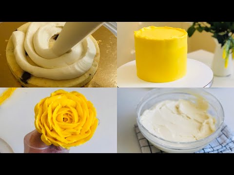 كريمة الجبن افضل واسهل واطعم كريمة لحشو وتغليف الكيك وعمل الورد