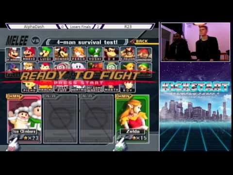 Kickstart 15 Losers Finals - AlphaDash (Ice Climbers) vs R23 (Sheik)