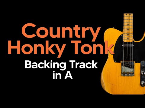 Country Guitar Backing I Honky Tonk Jam in A I 98 bpm