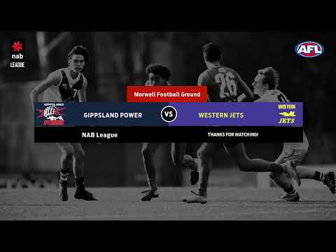 NAB LEAGUE 2019: Round 10 - Gippsland v Western (Full Game)
