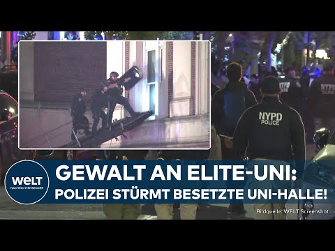 NEW YORK: Studentenproteste an Elite-Uni Columbia eskalieren – Polizei räumt Campus in Manhattan