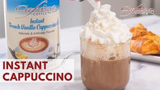 INSTANT French Vanilla Cappuccino | Cafvina Coffee & Tea