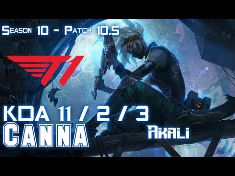 T1 Canna AKALI vs SETT Top - Patch 10.5 KR Ranked