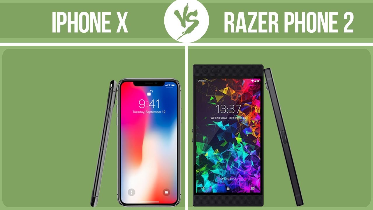 Apple iPhone X vs Razer Phone 2 ✔️