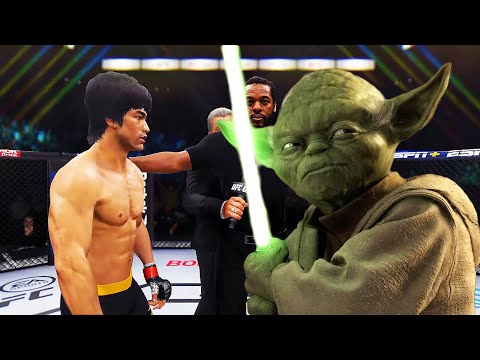 UFC 4 I Bruce Lee vs. Star Wars Yoda (EA Sports UFC 4)