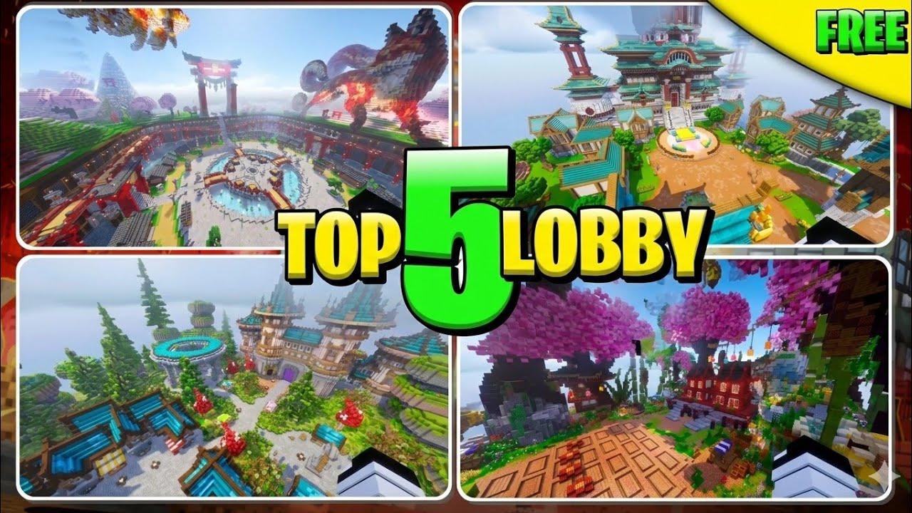 Top 5 Best Minecraft Lobby | Free Lobby Map download link | Free Minecraft Lobby | 2026