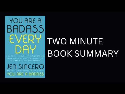 You Are a Badass Every Day by Jen Sincero Book Summary