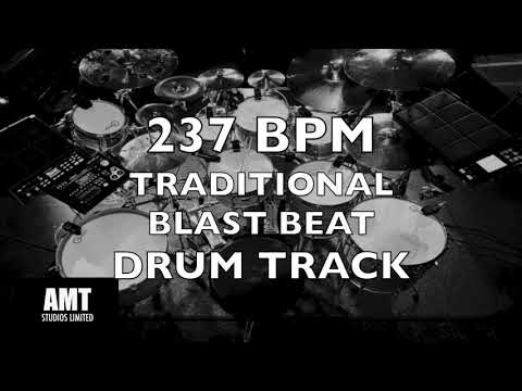 237 BPM TRADITIONAL BLAST BEAT DRUM TRACK