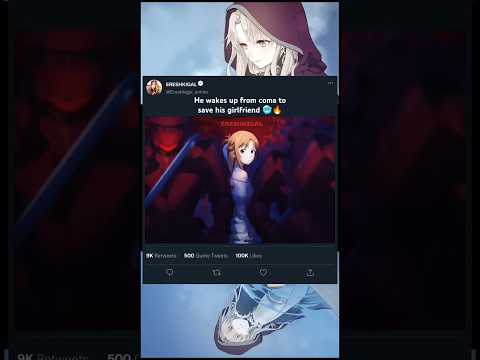 Kirito wakes up from coma to save Asuna🥶🔥 [ Sword art online ] #anime #animeedit #animeshorts