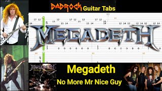 No More Mr Nice Guy - Megadeth - Guitar + Bass TABS Lesson