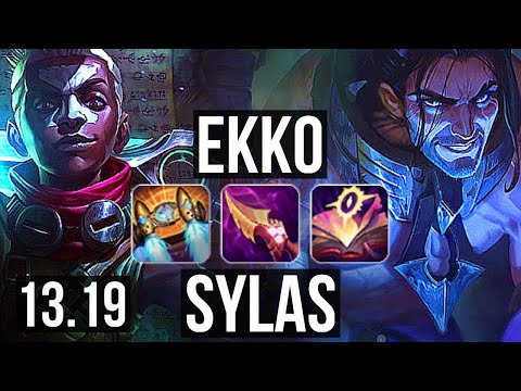 EKKO vs SYLAS (MID) | 73% winrate, 6/1/3 | KR Master | 13.19
