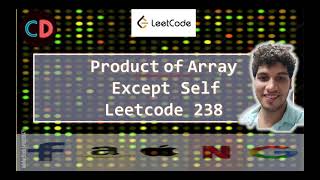 YouTube video 'Product of Array Except Self | Leetcode 238 | Live coding session🔥🔥🔥🔥'