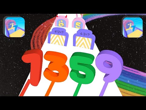 Math Race 3D Gameplay | Number Run Game (Max Level)