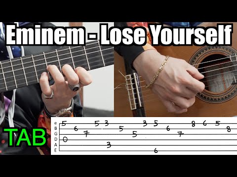 Eminem - Lose Yourself - Guitar Tutorial (TAB)