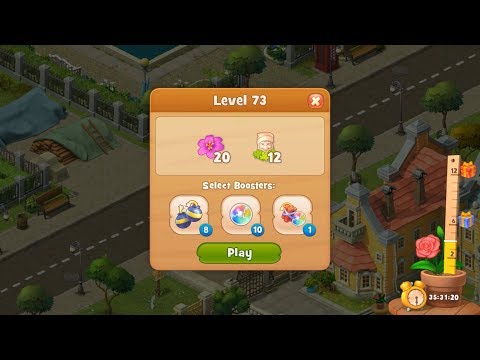 Gardenscapes Level 73 HD 1080p
