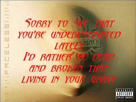 Dead And Broken - Godsmack (Faceless) Lyrics