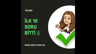 Beceri Temelli Sorular Türkçe dersi 7. sınıf 1. Tema 1-10 (1.parça)
