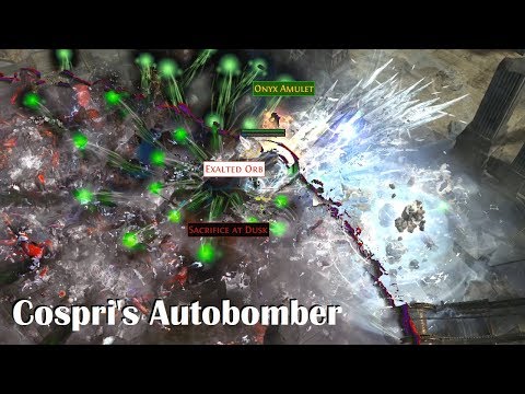 Path of Exile: semi-budget Cospri's Autobomber testrun [3.1][ASC]