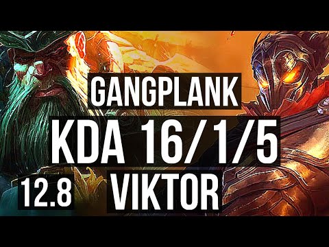 GP vs VIKTOR (TOP) | 16/1/5, 8 solo kills, Legendary, 800+ games, 1.1M mastery | KR Diamond | 12.8