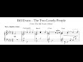 Bill Evans - The Two Lonely People - Piano Transcription (Sheet Music in Description)