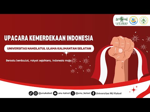Upacara Peringatan HUT RI Ke - 80 Universitas Nahdlatul Ulama Kalimantan Selatan
