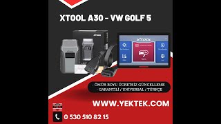 YEK OTO Xtool A30 Oto Arıza Tespit cihazı GOLF 5 Kullanım videosu